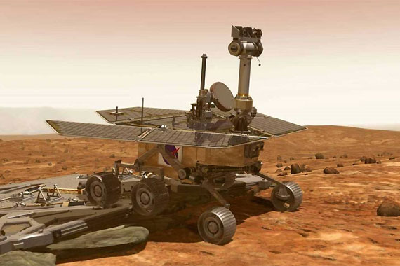 “勇氣號”在火星上工作六年，如今不得不永遠(yuǎn)停留在一個地方。