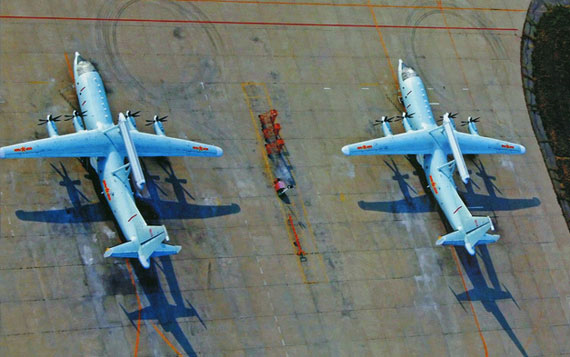 國產空警200中型預警機已經實現大批生產，靈活部署，兼用于出口。